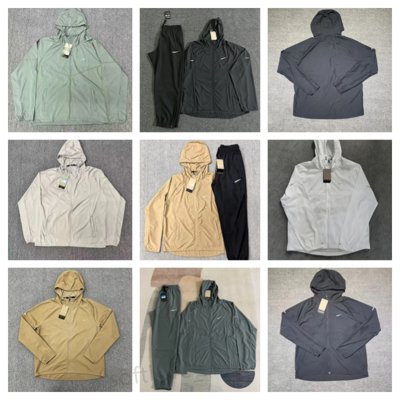 Designer kids Windbreaker Jacket Sports Pants Set Lightweight Waterproof Tracksuit Boys Girls Running Training Suit Outdoor Casual Zip Up Coat Sweat