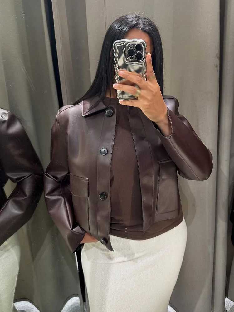 HH Woman's Autumn New Fashion Coats Solid Turn-Down Collar Long Slves Pocket Single Breasted Female Strtwr Style Jackets T260829