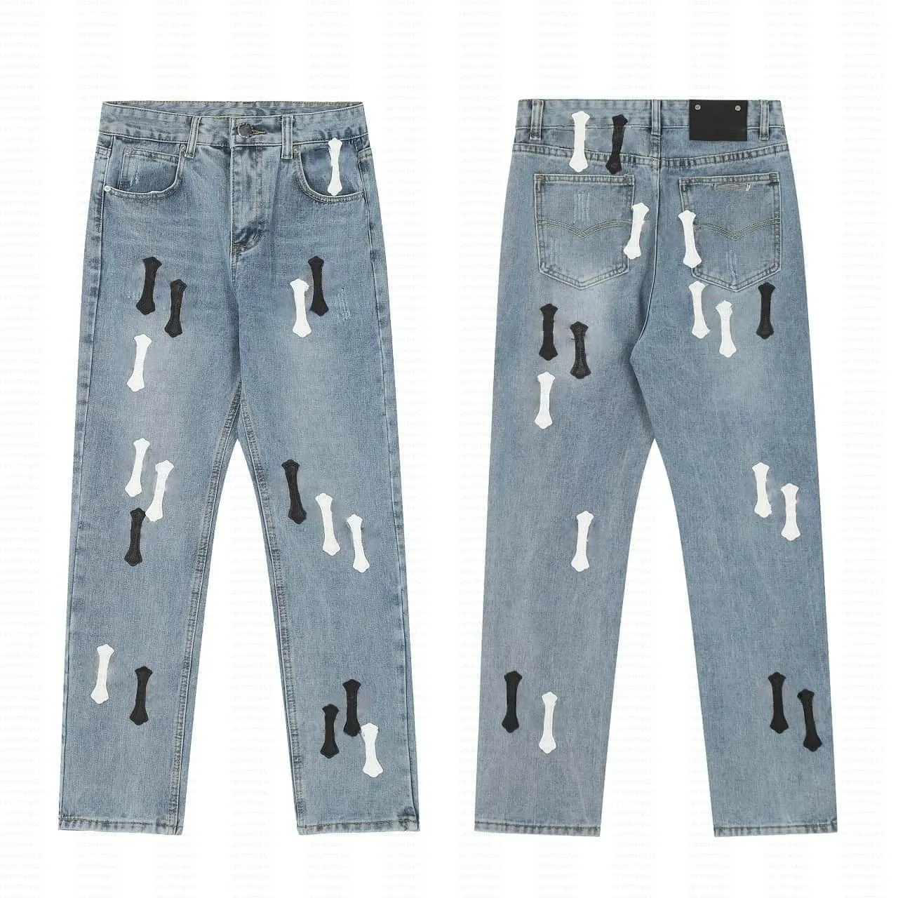 Designer Chrome Jeans Mens Baggy Jeans Stacked Jean Shorts Skinny Jeans Mens Luxury Embroidery Denim Slim Fit Jeans Sweatpants Joggers Pants Clothin