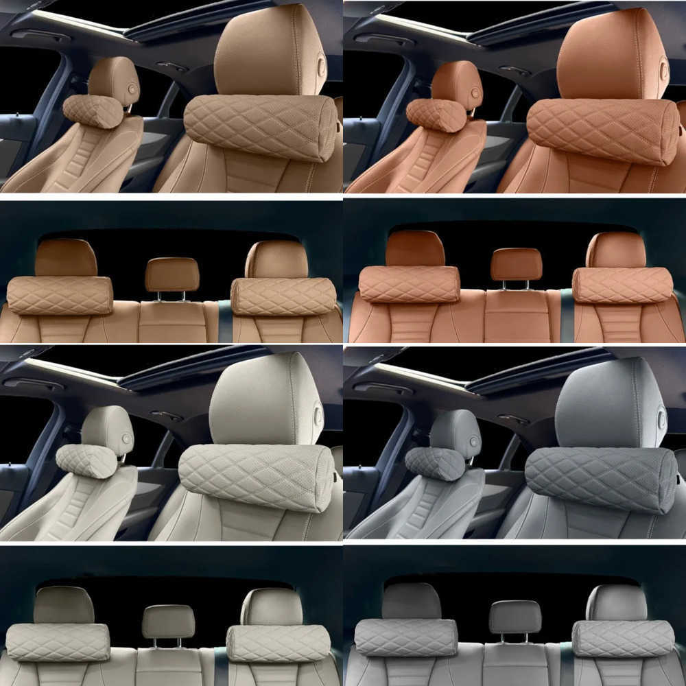 Covers Car Universal Seat Car Head Neck Pillow Breathable Quilted Slow Rebound Filling All Seasons Comfortable Headrest Cushion for Auto Seats J2609