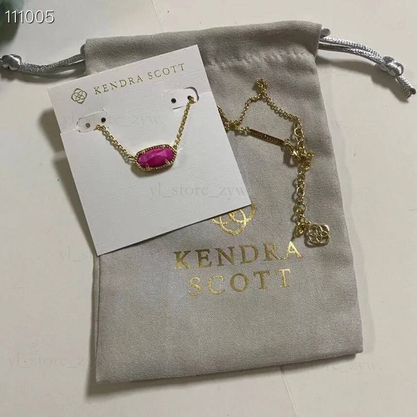 Kendrascottlysness Jewelry Designer For Women Kendrascottes Necklace 2026 AAA Pendant High Quality Gold Short Pendant Necklace Simple Fashion Hot Sa