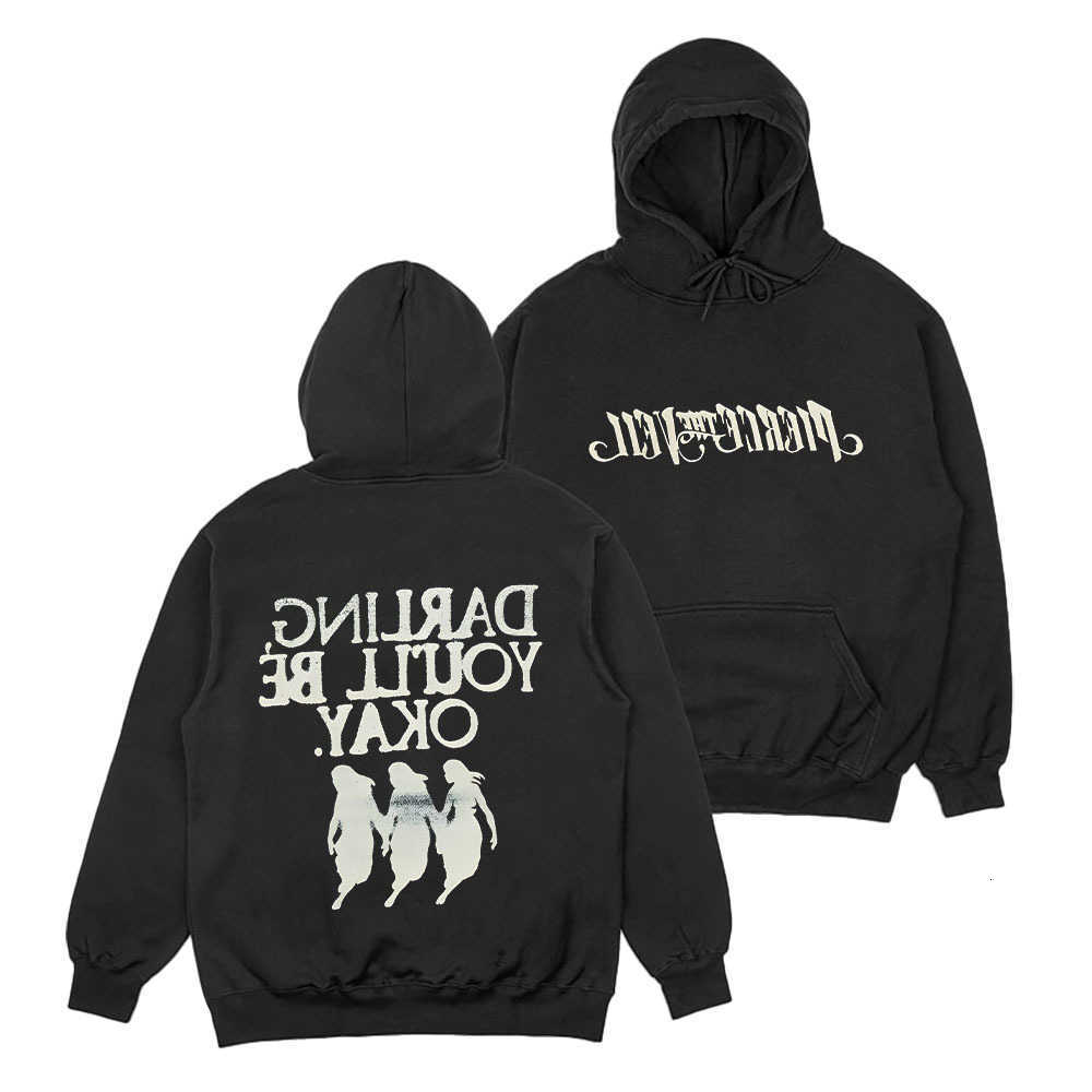 Pierce Men's Hoodies The Sweatshirts Veil Darling You'll Be Okay Hoodie Vintage Print Streetwear Women Men Casual Long sleeve Hooded Overs