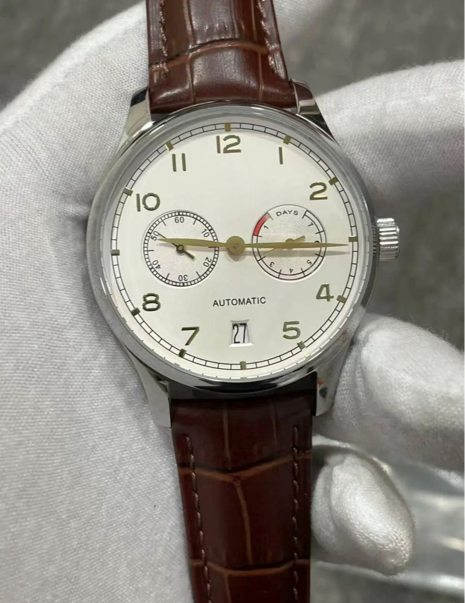 Men Watch AAA Quality Automatic Mechanical Movement Date Display Arabic Numeral Scale Luxurious Classic Durable Daily Wear High
