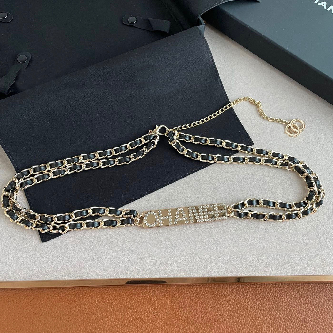 Fashion Belts For Women Designer Double Strands Belts Women's Waist Chain Letter Chain Belt High-End Dresses Sweaters Chains Belts