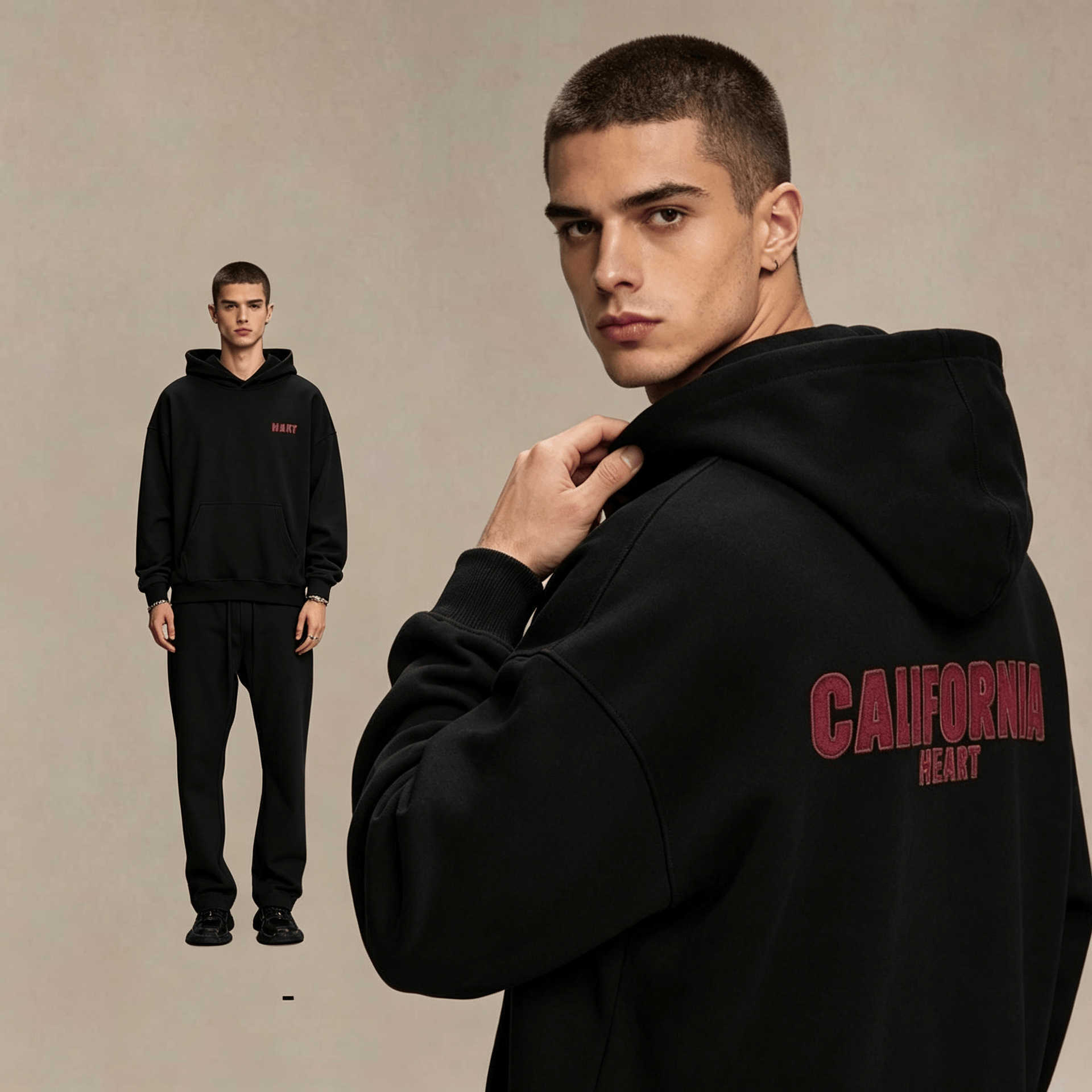 Felpa in pile con cappuccio per uomo e donna nuovo stile autunno/inverno street fashion americano vestibilità ampia adatta per adolescenti e coppie