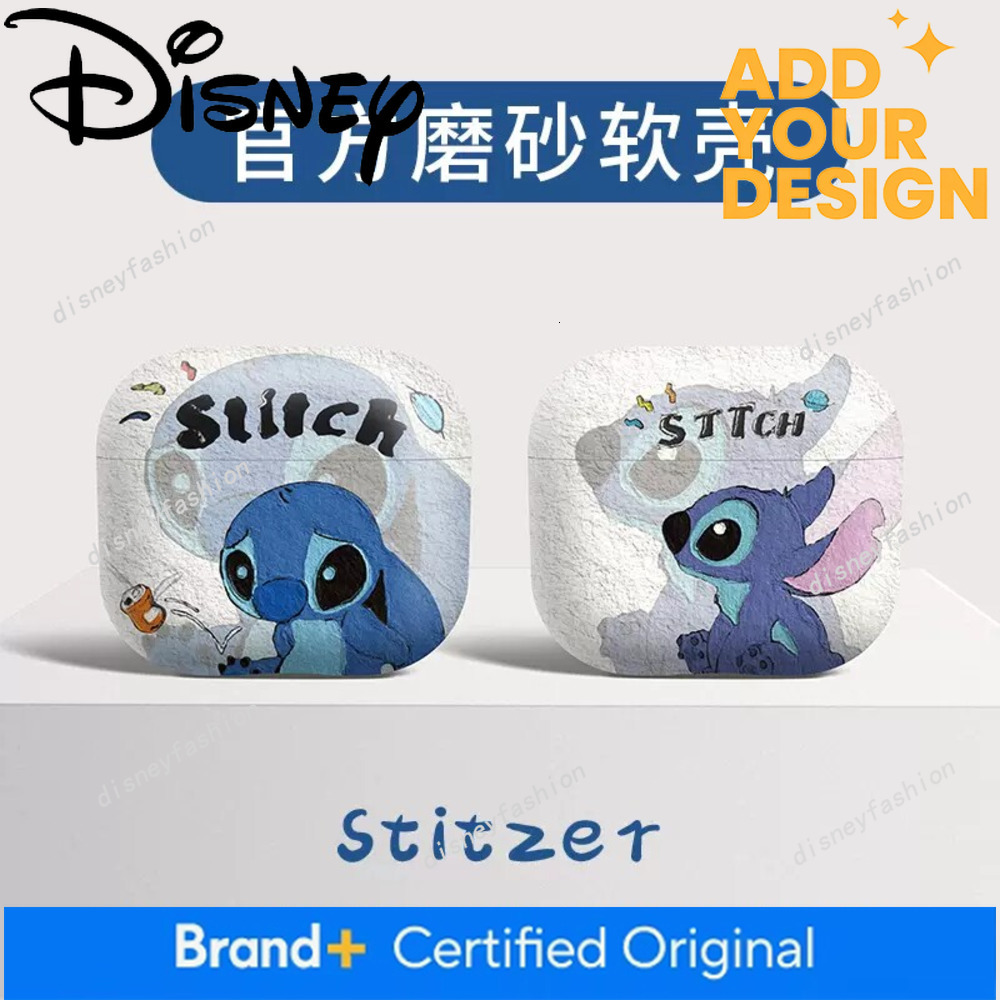 Stitch-Themed Protective 3Rd Apple Earphone Case, 4Th Generation, High-End Feel, for Men, Boys, Soft Silicone, Trendy, Cool, Simple, AirPods Pro 2 C