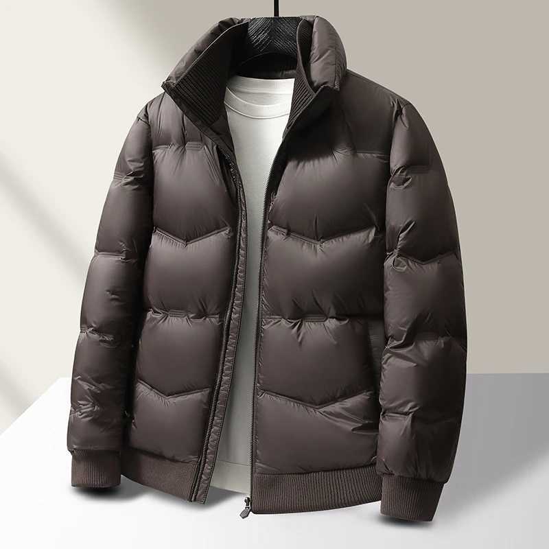 New 2026 Autumn Winter Men's Duck Down Jackets Short Stand Collar Warm Casual Puffer Coat Male Thermal Outerwear Padded Clothing Q260921
