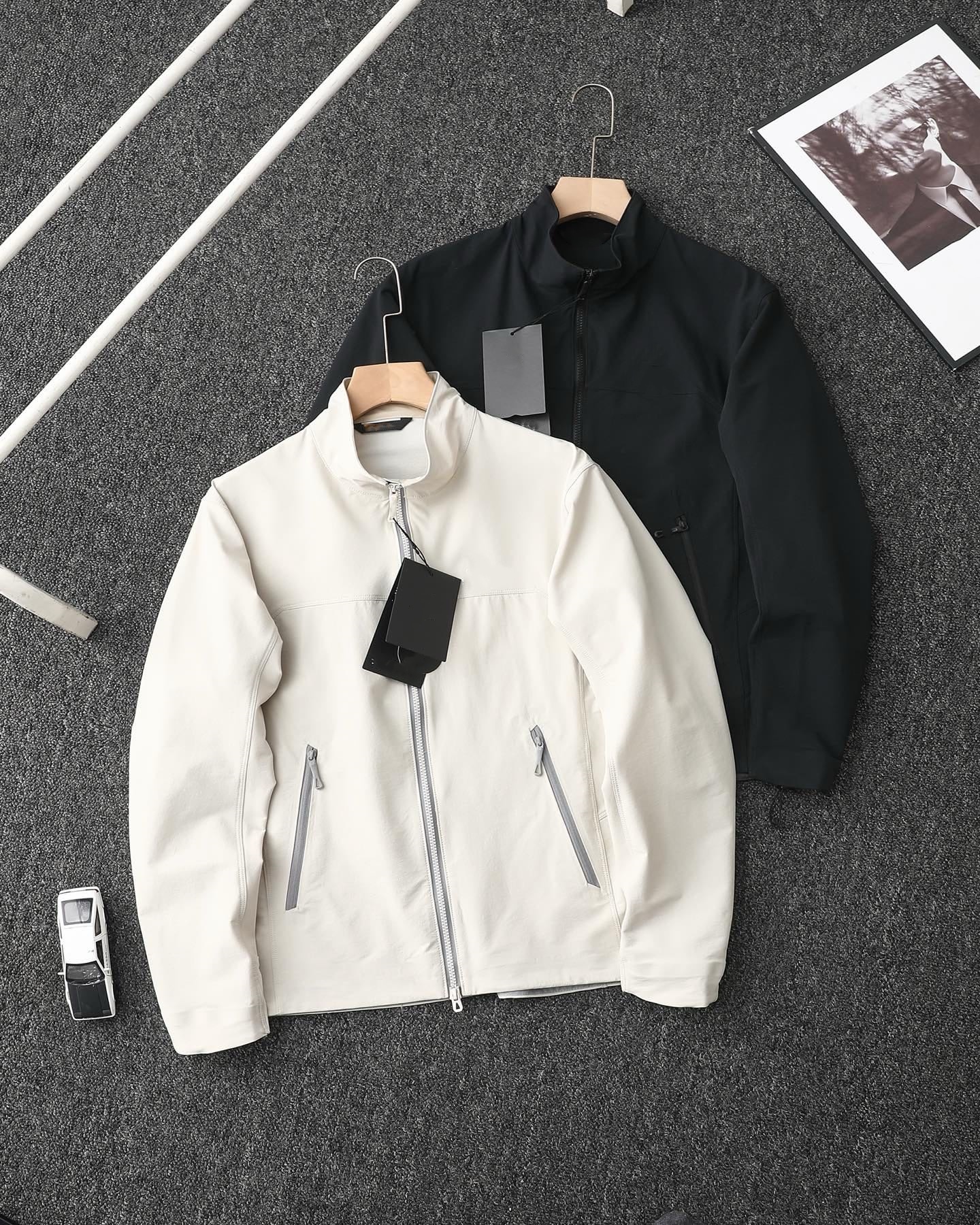 K Nouveau style manteau à col montant - veste décontractée d'extérieur - manteau tout-en-un décontracté d'affaires - style couple
