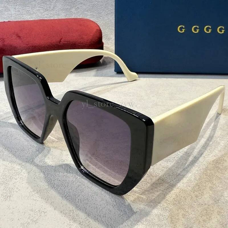 GG sunglasses designer women gg sunglasses black square frame gg glasses high quality uv protection fashion shades with brand gift box multicolor wi