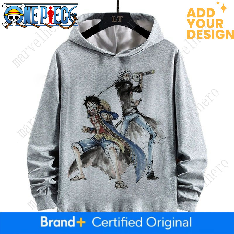 Sudadera con capucha de One Piece Luffy, Chopper, Zoro, ropa de anime de manga larga con forro polar de otoño y primavera