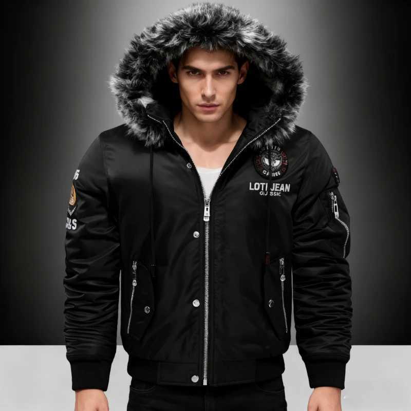 Thick Down Parka Coat Oversize Plus Velvet Thick 2025 Brand Keep Warm Winter Men's Black Blue Red Padded Jacket Coat Men Q260921