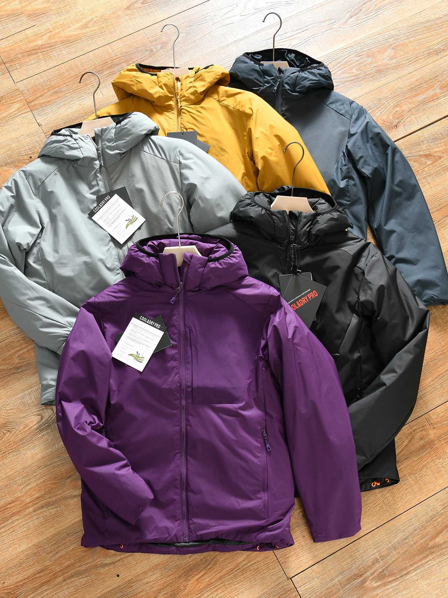 Giacca invernale leggera in grafene riscaldata per uomo Cappotto sportivo da esterno Chiusura con cerniera imbottita in cotone con cappuccio imperme