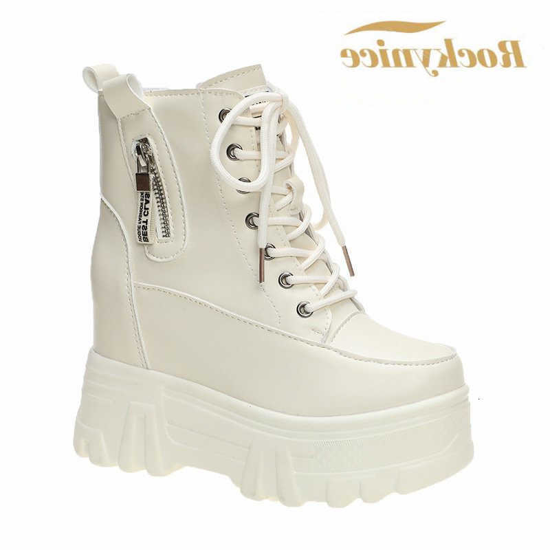Platform Boots Women New 2023 Ankle Boots Winter Chunky Sneakers Casual Vulcanized Shoes 10CM High Top Leather Short Boots Women Mujer H260921