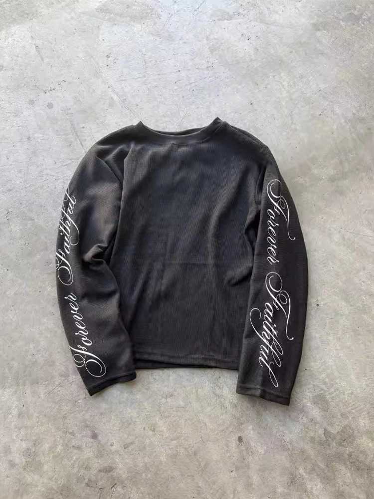Women's T-Shirt Autumn and Winter New Y2K Korean Men's and Women's Same Style Long Sleeve Simple Daily Versatile Long Sleeve Q260921