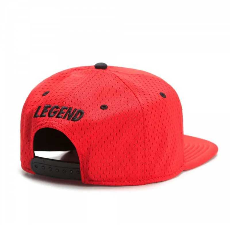 Brand LEGEND CAP Red 23 Unisex Summer Breathable Quick DrySnapbk Hat Adult Sports Hip Hop Outdoor Sun Baseball Cap M260908