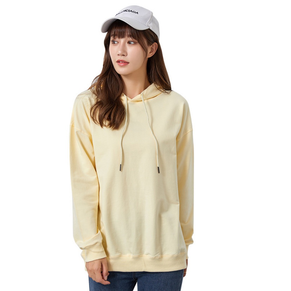 Womens Hooded Cotton Pullover Long Sleeve Sweater Casual Spring Autumn Top