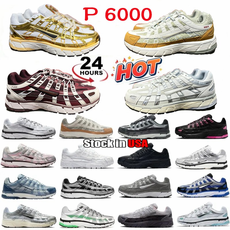designer p6000 running shoes P 6000 men women p 6000 metallic silver flat pewter triple black white wolf grey all day shoe outdoor durable walking s