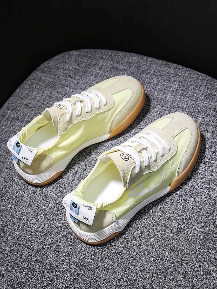 Casual Shoes 2026 Summer New Versatile Casual Lightweight White Women's Shoes Breathable Soft Sole Ballet Training Shoes Women's Gump Shoe
