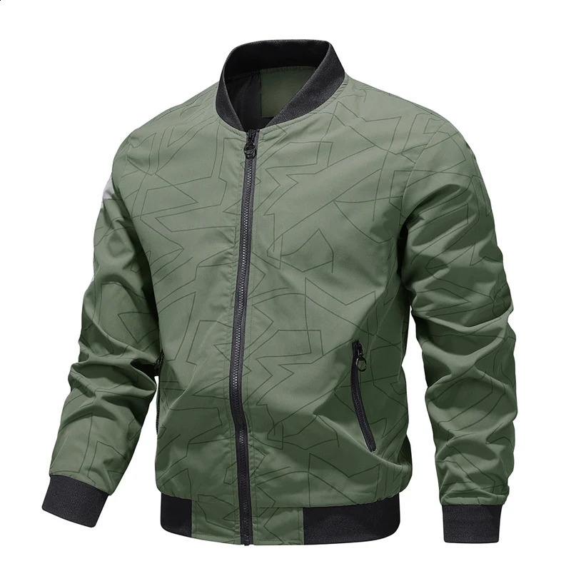 Spring and Autumn Baseball Collar Short Loose Solid Color Jacket Men's Business Casual Thin Coat Trend Size M-5XL 260918