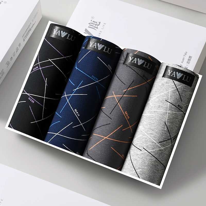 4PCS Plus Size 6XL Men's Boxer 95%Cotton Underwear Breathable Loose Fit Shorts Comfortable Flat Corner Lines Q260921