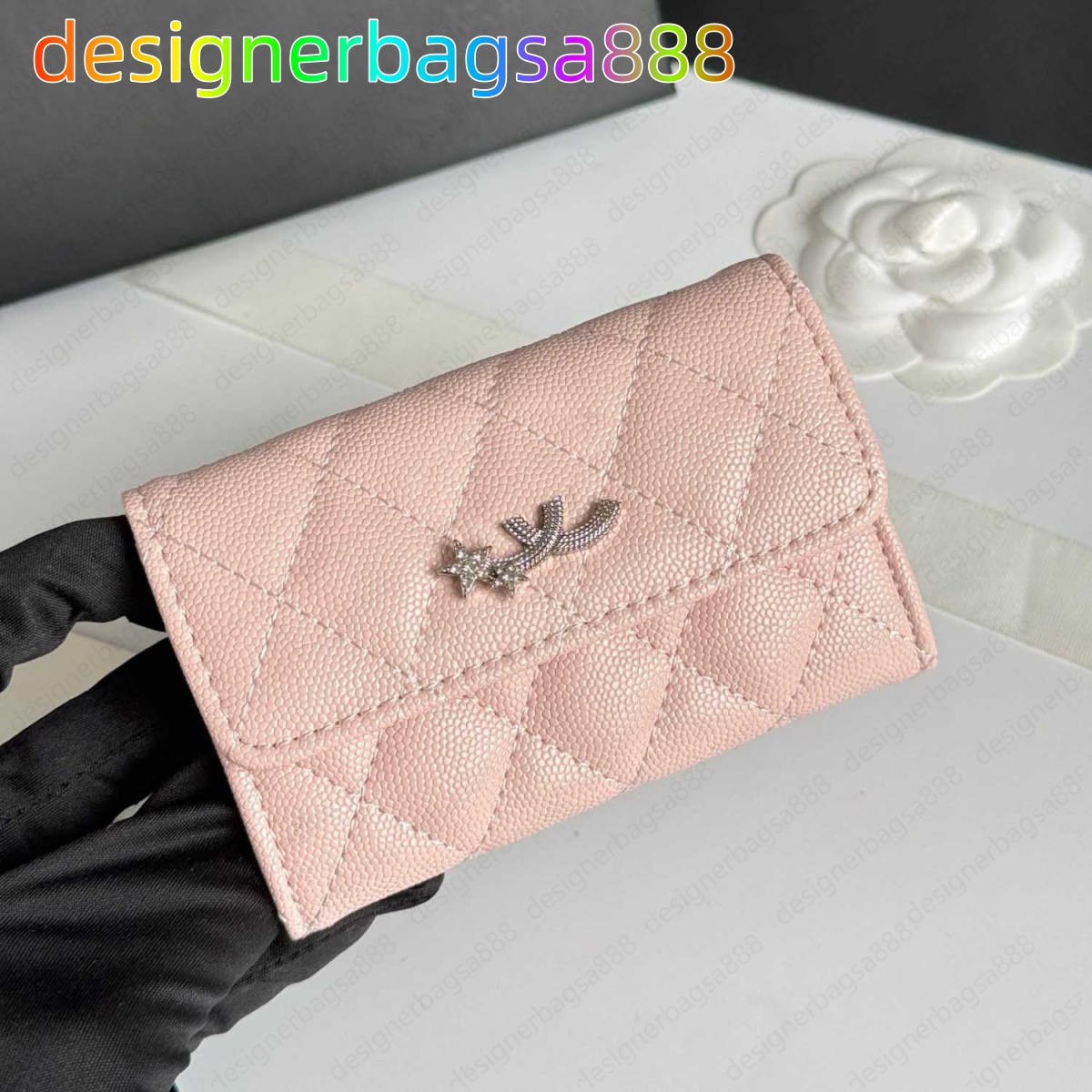 Pocket organizer Crocodile patterned coin purse designer wallets purses embossed card bag can hold credit card change caviar cowhide Women's wa