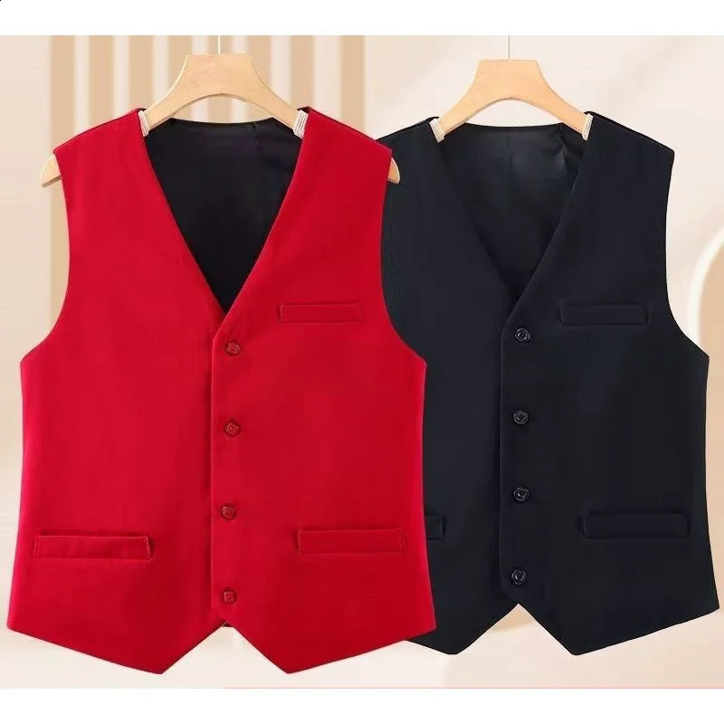 Plus Size In Casual Chic Office Lady's Waistcoat Matching Elegant Lady's Vest V-Neck Sleeveless Tank Top Loose Jacket Coat 260920