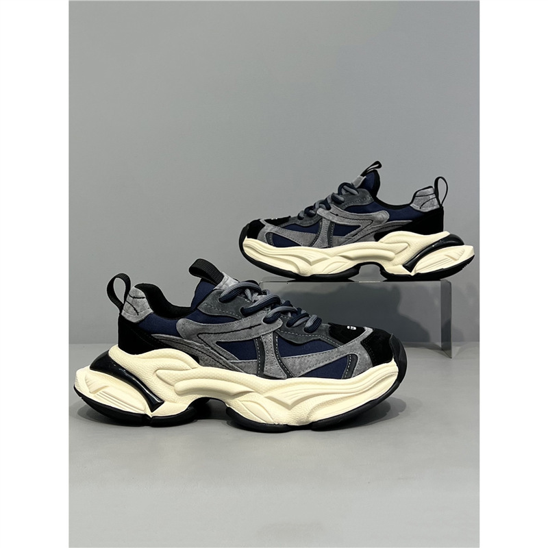 Station Original Light Luxury High-End Dad 2025 Designer shoes Autumn New Color-Block Thick-Soled Casual Casual shoes Men's Shoes