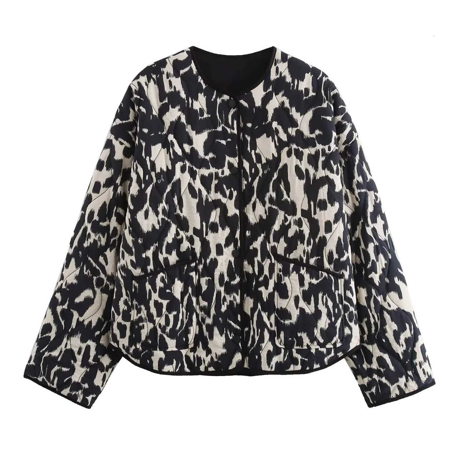 New Women's Autumn Jackets 2024 Product European And American Style Women's Snake Skin Fashion Printed Button Long Sleeve Jacket C260921