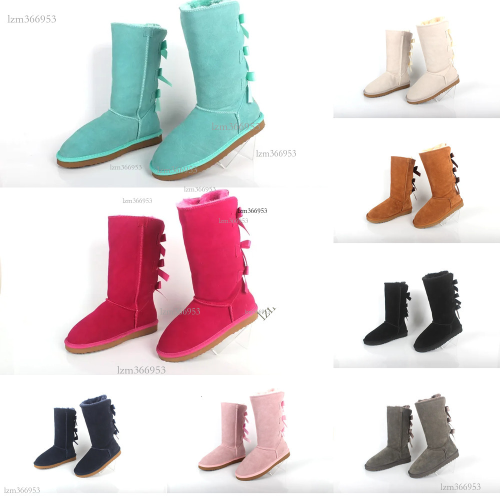 Botas de marca de diseñador GYXS Botas de nieve de lujo Arco casual de moda Fondo plano Botas altas cálidas y cómodas Zapatos de algodón top 10A