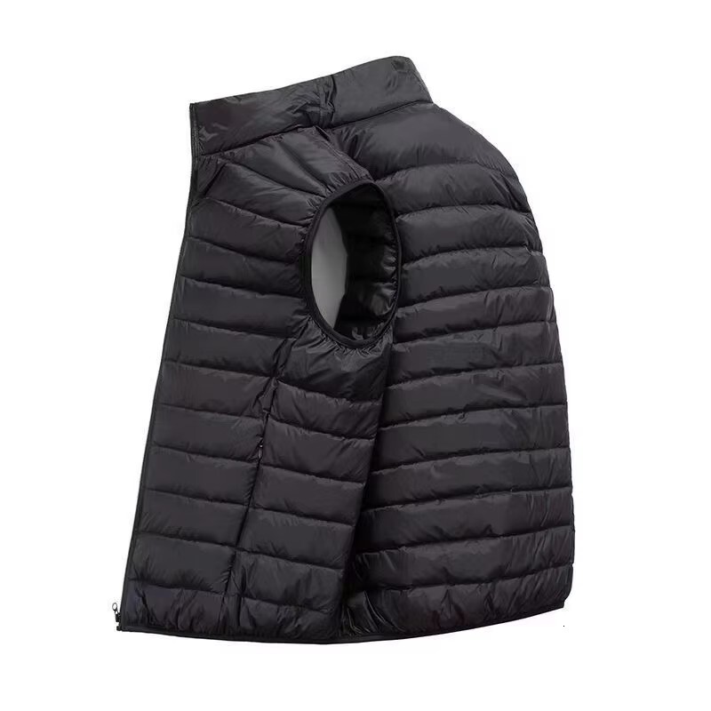 Men' Sleeveless Jackets Winter Fashion Male Cotton-Padded Vest Coats Men Stand Collar Warm Waistcoats Clothing J260921