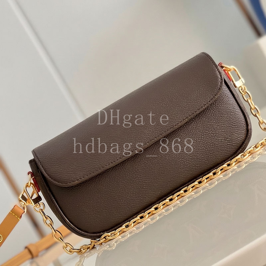 Master quality Designer Shoulder Bags Wallet On Chain Ivy Hobo Bags Luxury Genuine Leather Handbags Chain bag 23.5cm With Box LW01A