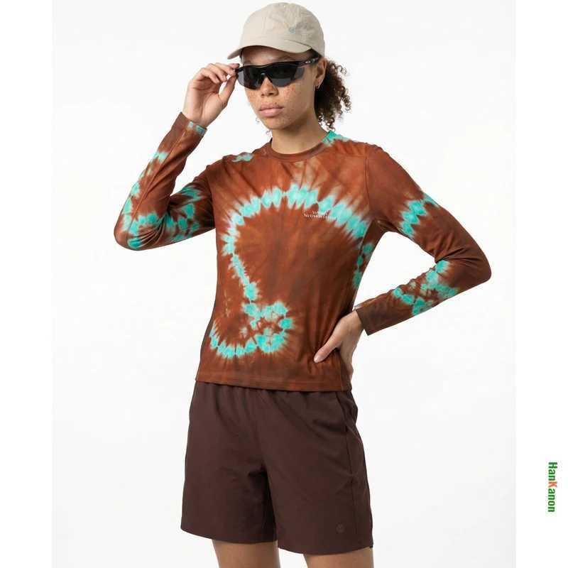 Women's T-Shirt Women's Spiral Digital Print Sports Long-Sleeve T-Shirt Body-Shaping Slimming Quick-Dry Performance Breathable Sweat-wicki