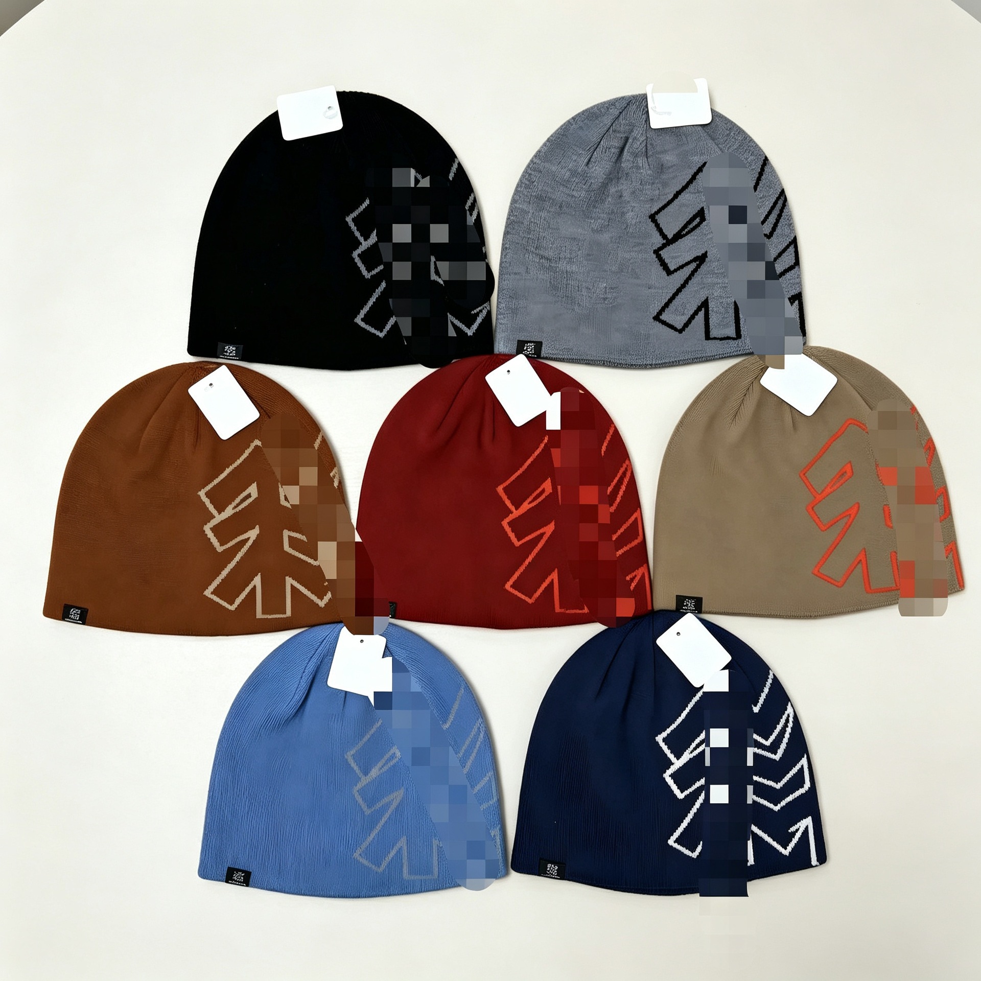 Arrow jacquard Knit caps for Men Women couple Designer Beanie mens Casual Solid Color Skull Cap winter Warm Soft Elastic Ski Outdoor Streetwear Fash
