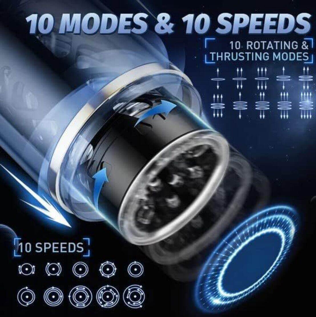 Masturbator Kotaku Airplane Cup male intimate soft massage cup Bluetooth Telescopic Rotating Male Masturbator Fully Automatic Real Vagi JA13