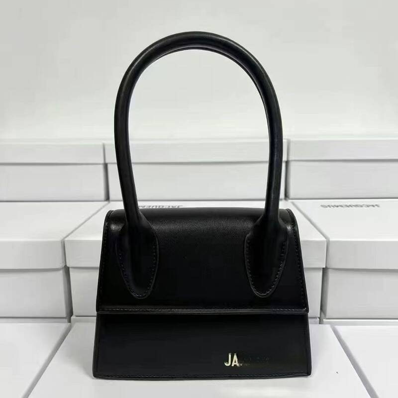 Jaquemeulys Women Handbag Small Square Top Handle Bag Solid Color Minimalist Luxury Designer 20cm Mini Jacquesmmus Shoulder Crossbody Purse For Dail