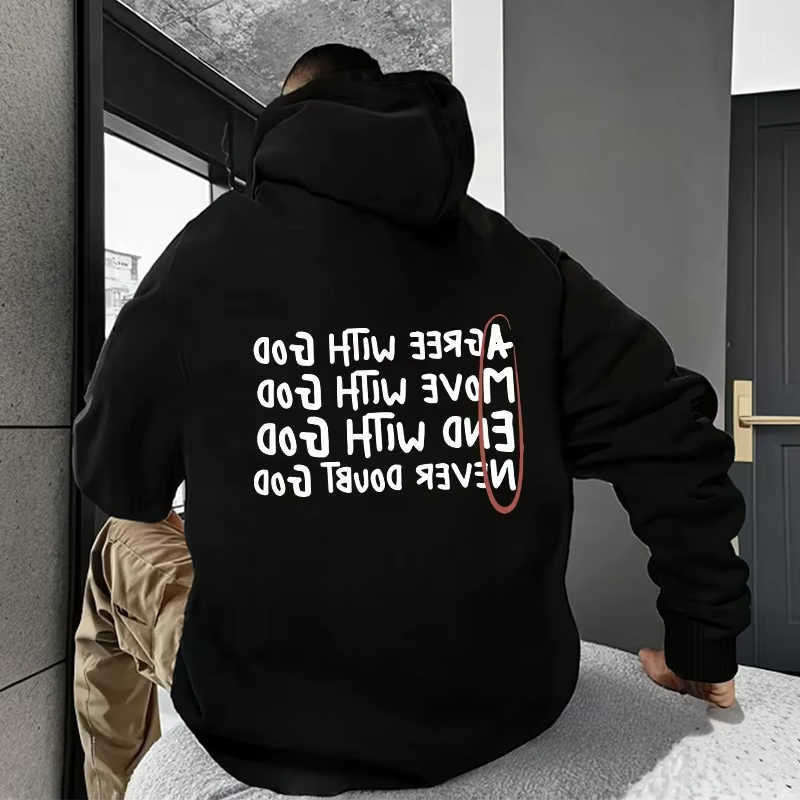 Hoodies Sweatshirts 2025 Hot Men's Sale Christian God Printed Hoodie for Men Hooded Long sleeved Top All Season Daily Casual Fashion Pullover D
