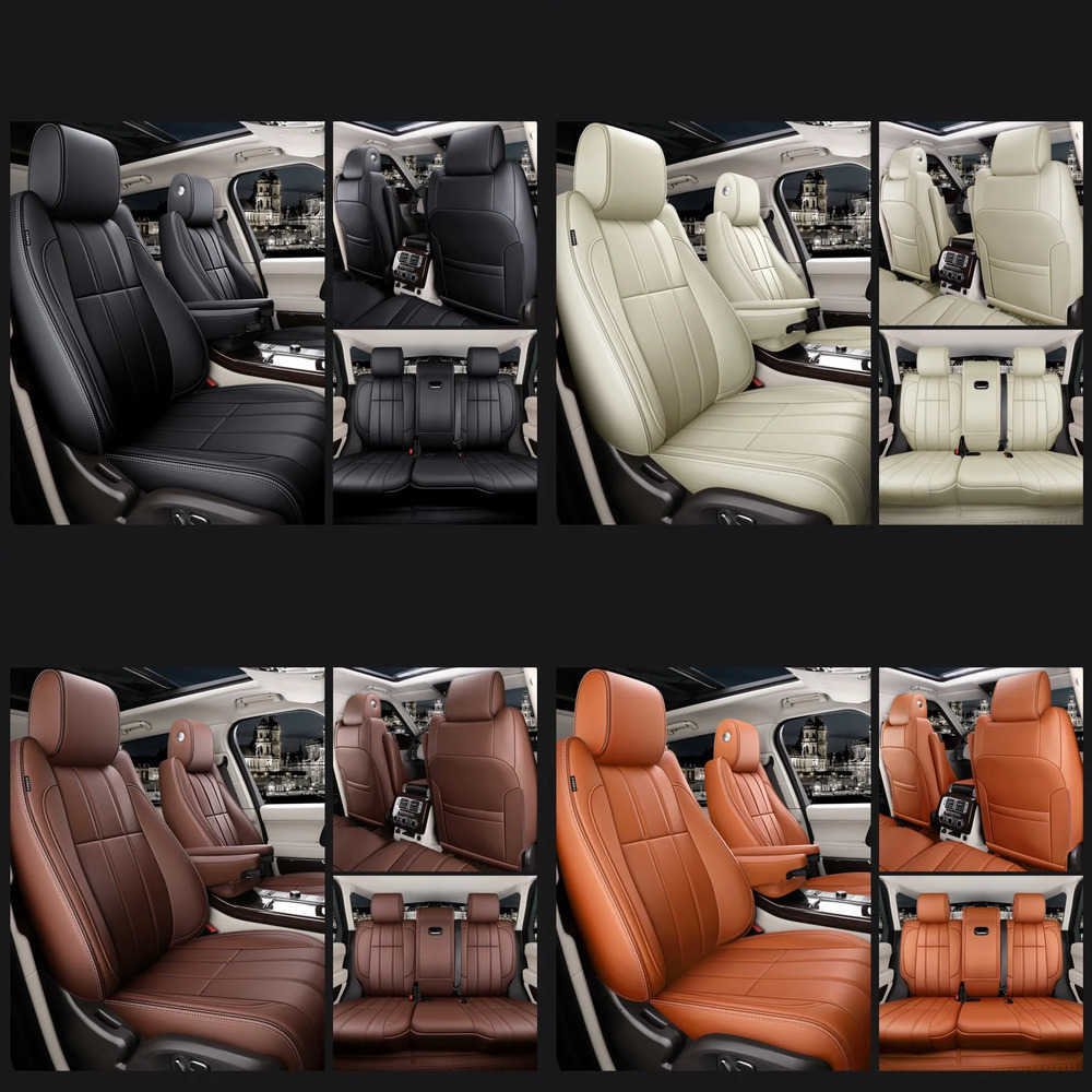 Custom Car Seat Covers Fit Car Accessories Seat Covers Full Set Specific for Land Rover Range Rover Sport Discovery 3 4 5 Defender Freelander J26091