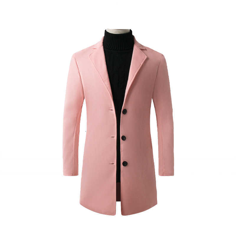 Autumn Men's Wool and Blends Winter Men's Woolen Coat Over Coat Long Winter Mens Wool Coats and Jackets D260921