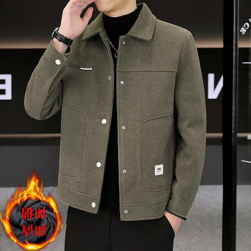 Thicken Men's Wool Blends Winter Warm Woolen Jacket Men's Solid Color Business Casual Trench Blends Coats Social Streetwear Overcoat Men C
