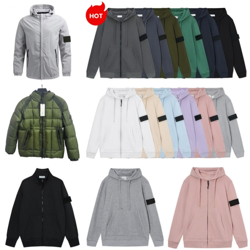 Stones jacket mens puffer jacket designer hoodie men zip up hoodie Cool Hoodie hoody cloth jacket loose sweater pullover cotton long sleeve casual