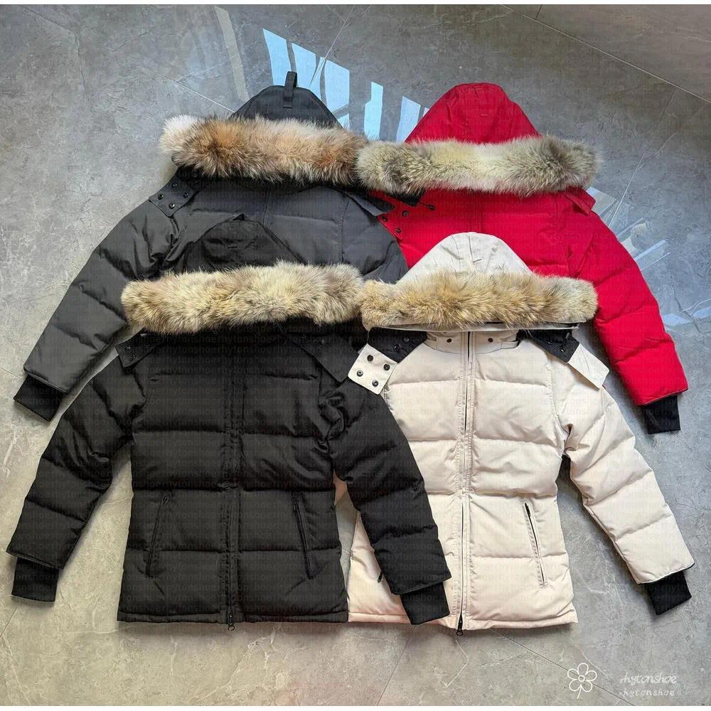 Designer Women Down Jacket Long Coat Large Pocket Fur Collar Thermal Top Female womens autumn winter Large Clothing Coats Doudoune Femme XS-2XL