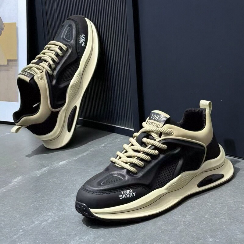 Trendy white Casual shoes comfortable and luxurious new autumn men's shoes with high-end feel, Designer shoes trendy shoes, versatile casual fo