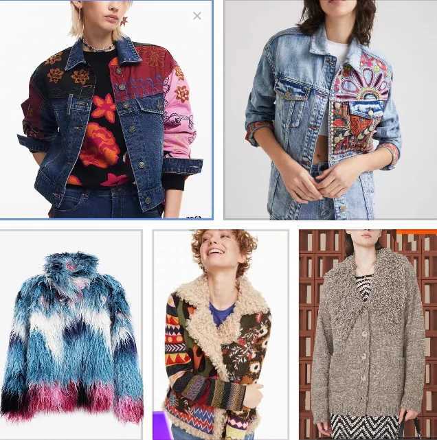 Women's Jackets A new Spanish embroidered and color-blocking loose and casual denim jacket from the original export order C260921
