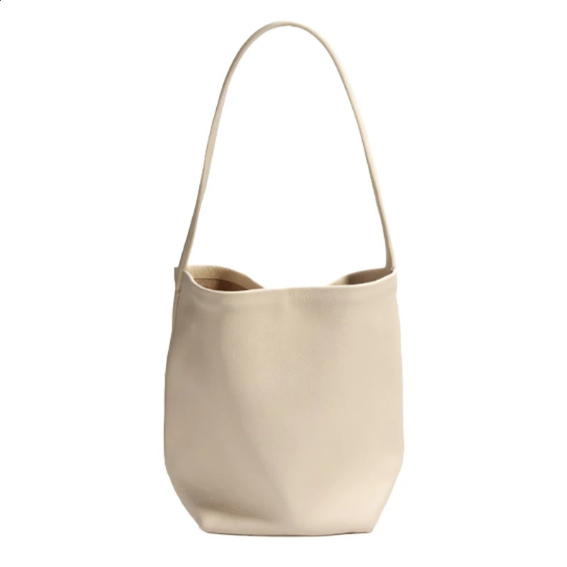 MENDY Bucket Bag Large Women's Bag Tote Bag Shoulder Bag y ner Genuine Leather Handbag Japanese Bag Soft Row 260920