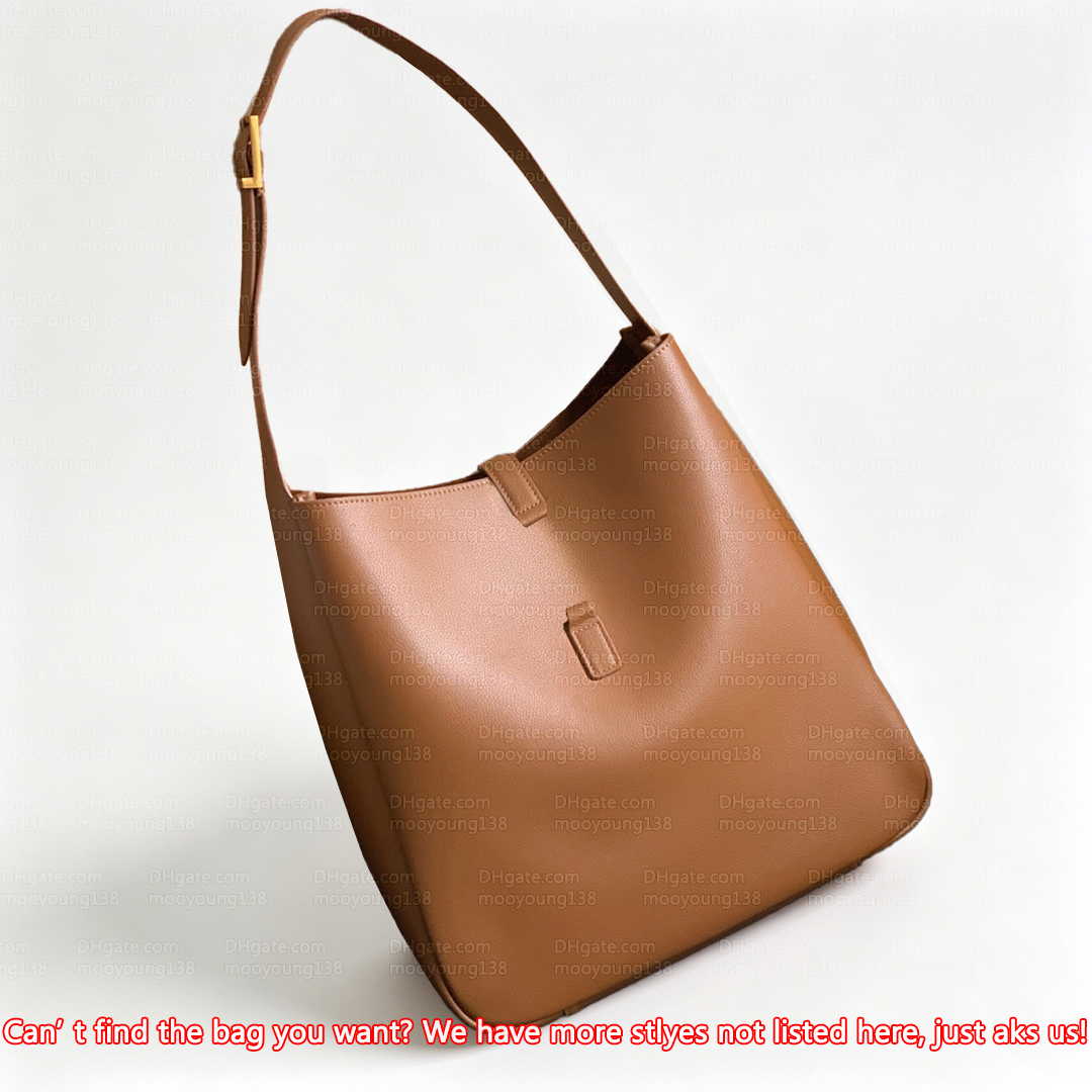12A Premium Mirror Quality Designer Large Hobo Bags for Women 31cm Le5a7 Handbags Grained Leather Shoulder Bag Brown Purse 753837