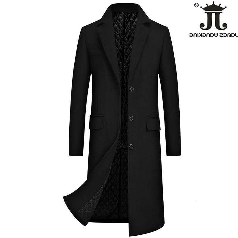 Winter Men's Autumn Wool Blends Mens Woolen Jackets Boutique Wool Blend Overcoat Trench Men X-long Thick Coat Over The Knee Trench Coat D260921