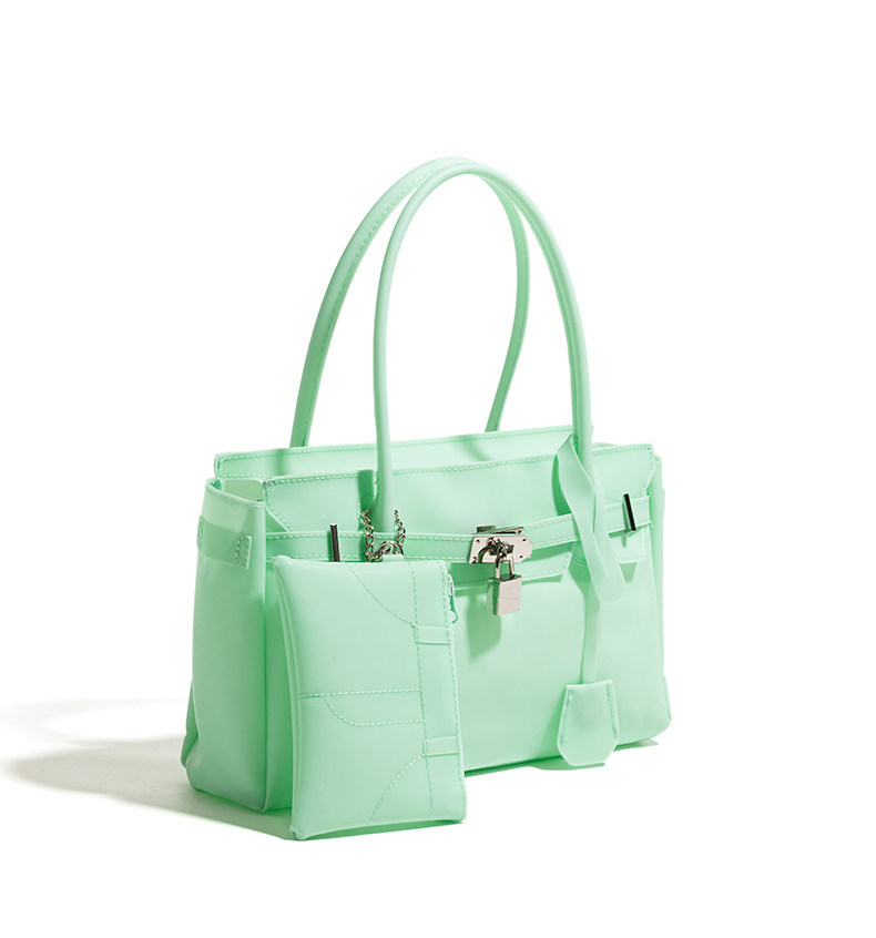 2026 new Korean-style textured mother-child jelly bag summer underarm bag dopamine handbag and shoulder bag