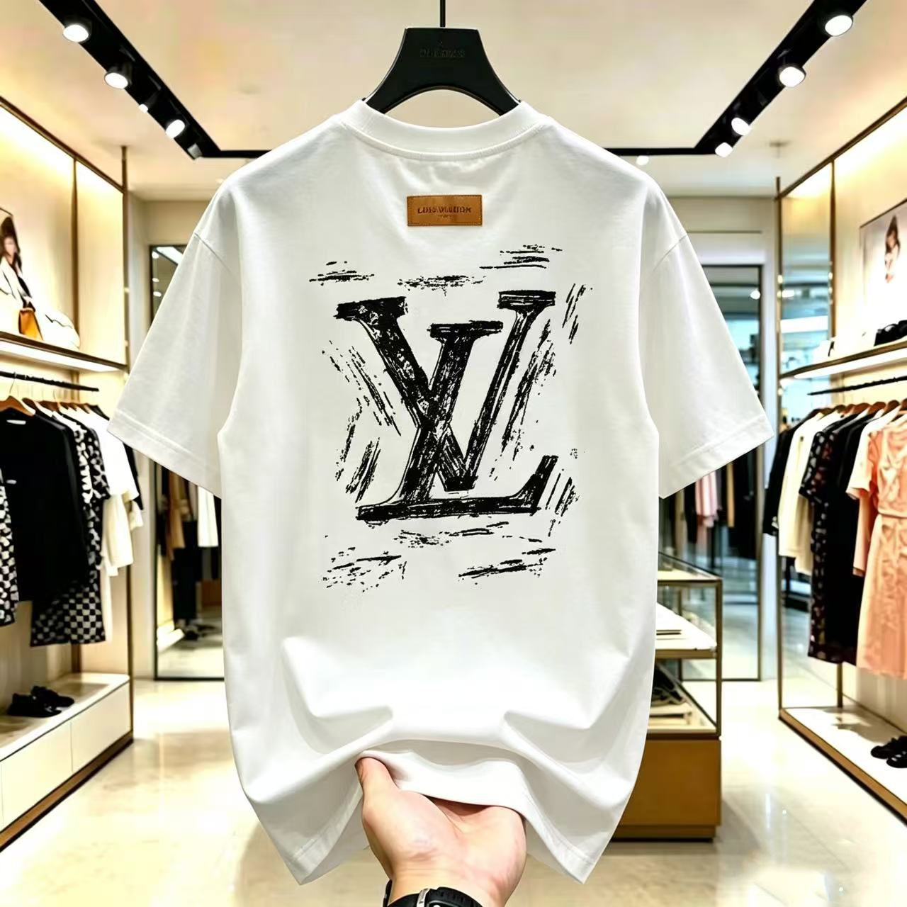 Mens T-Shirts Designer T-shirt Casual Mens Womens T-shirt Letters 3D Stereoscopic printed short sleeve best-selling lux men's clothing Asian si