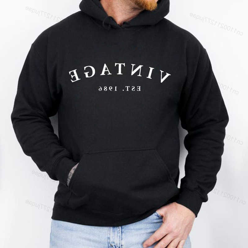 Edition Men's Hoodies Sweatshirts Limited 40th Birthday 1986 Hoodie Men Women 40th Vintage Birthday Print Hooded Hoody Sweatshirt Harajuku Stre