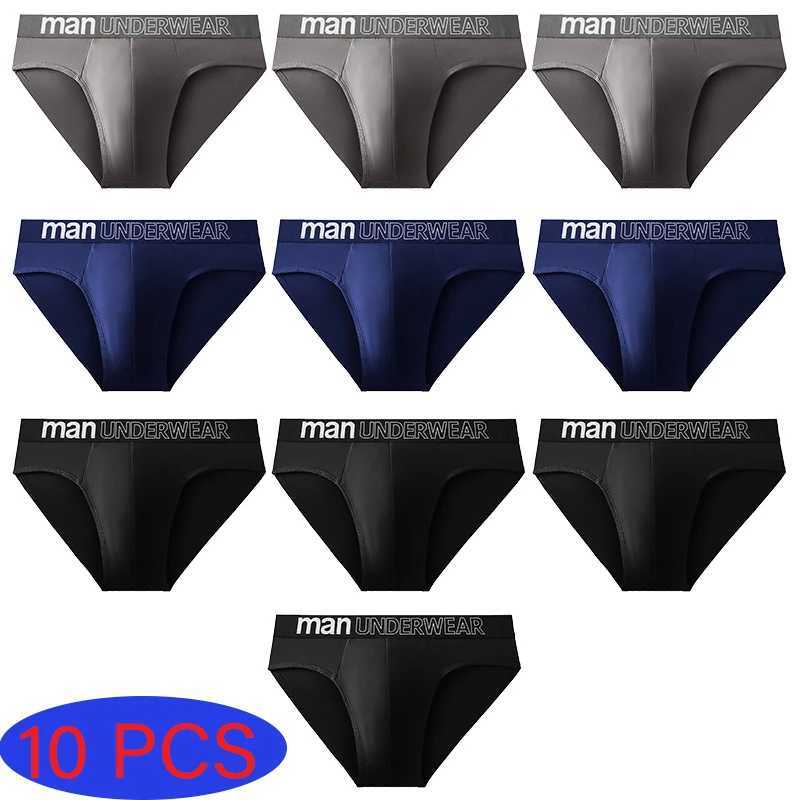10 Pz / lotto Slip da uomo Intimo Lettera Mutandine comode Pantaloncini Boxer sexy Regali per mutande da uomo Q260921